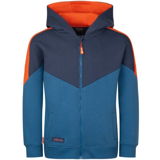 Foto de Trollkids Chaqueta Niño - Flekkefjord - Nordic Blue/Mystic Blue/Flame Orange