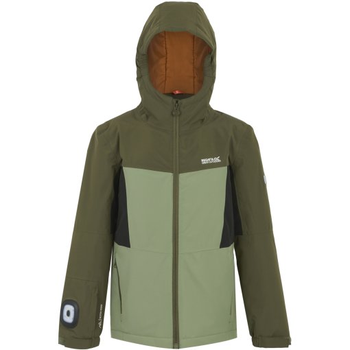 Foto de Regatta Chaqueta Niños - Beamz - Olive Night/Oil Green/Black ZYL