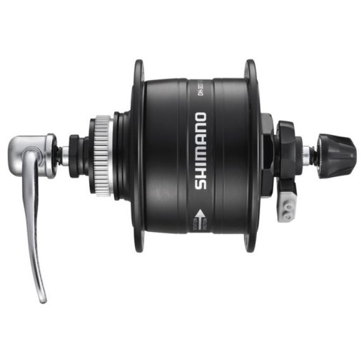 Foto de Shimano DH-3D37-QR Hub Dynamo - Centerlock - 9x100mm QR - black