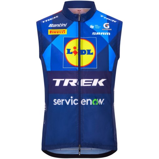 Productfoto van Santini Team Lidl-Trek 2026 Fan Line Windvest RE545U7526LT - print