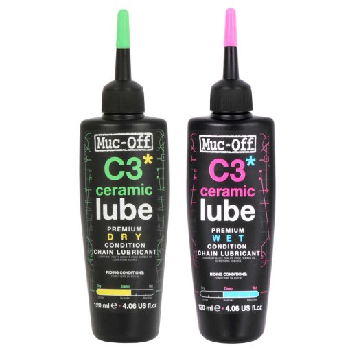 Foto de Muc-Off C3 Ceramic Dry &amp; Wet Lube 2x120ml Lubricante de Cadena