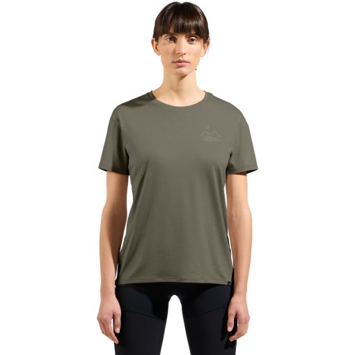 Foto de Odlo Camiseta Mujer - Ascent Sun. Sea. Mountains. - vetiver melange