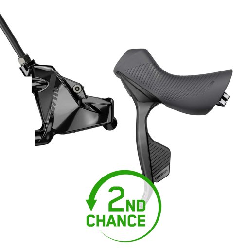 Produktbild von SRAM Rival eTap AXS HRD Brems-/Schalthebel + Hydraulische Scheibenbremse - Flat Mount - links | vorn | 2x12-fach - schwarz - B-Ware