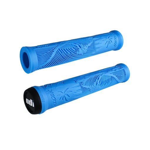 Immagine prodotto da ODI Manopole di Manubrio - Hucker Signature - BMX |  Flangeless | 160mm - Blue