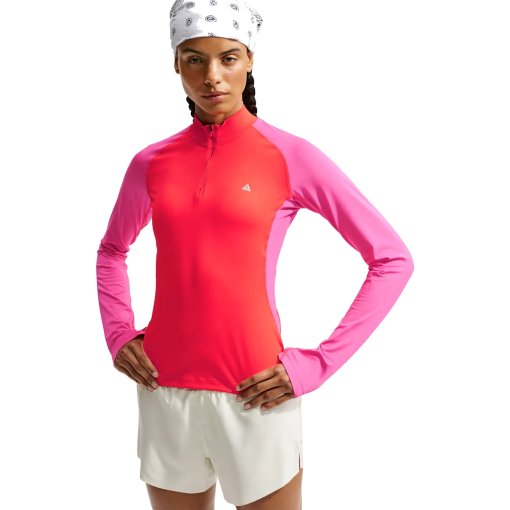 Produktbild von Nike ACG Wildsee Dri-FIT 1/4-Zip Langarmshirt Damen - light crimson/desert pink/summit white IQ6322-696