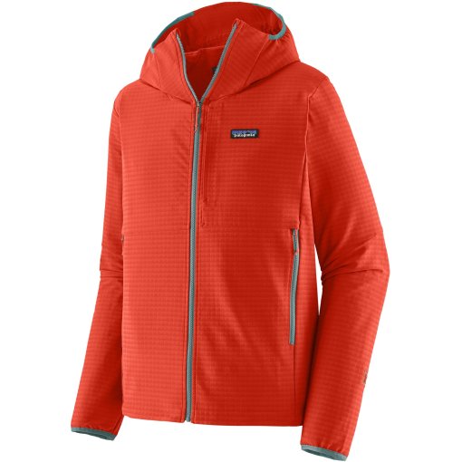 Photo produit de Patagonia R1 TechFace Veste à capuche pour hommes - Hot Ember