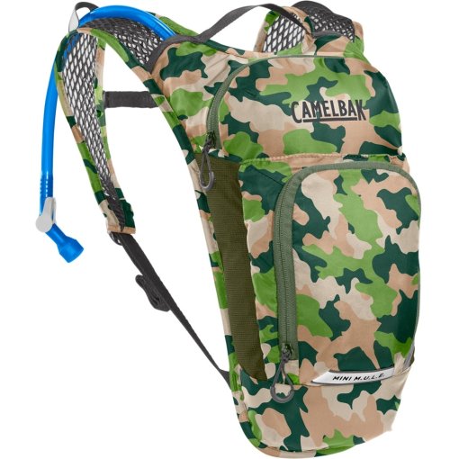 Photo produit de CamelBak Sac à Dos Enfant + 1.5L Poche d&#039;Hydratation - Mini Mule 5 - camo