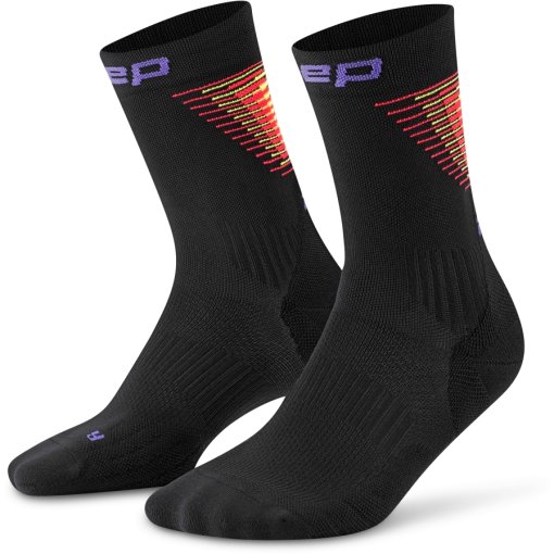 Produktbild von CEP Core Run Edt. Halo Mid Cut Kompressionssocken Herren - black/red