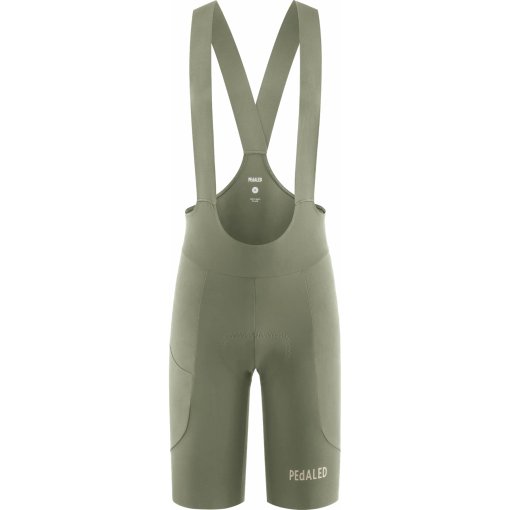 Productfoto van PEdALED E. Lightweight Fietsshort met Bretels Heren - Olive Green