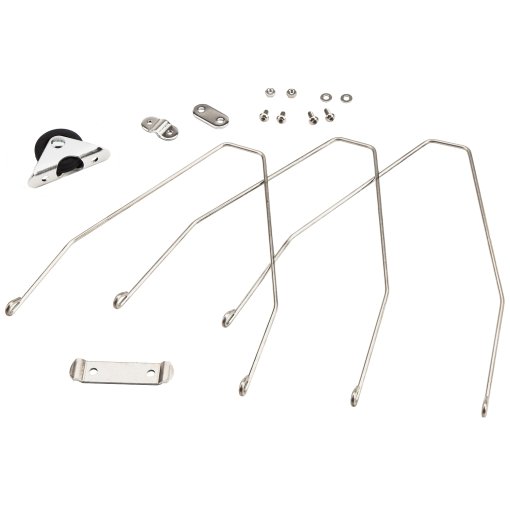 Produktbild von Brompton Hinterrad Schutzblechstreben (Stahl) + Befestigung &amp; Rolle - L-Version