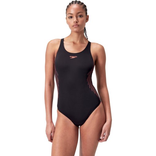 Photo produit de Speedo Maillot de Bain Femme - Placement Muscleback - black/plumdandy/siren