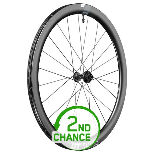 Productfoto van DT Swiss ERC 1400 DICUT 45 Voorwiel - 28&quot; | Carbon | Clincher | Centerlock - 12x100mm - zwart - B-Keus