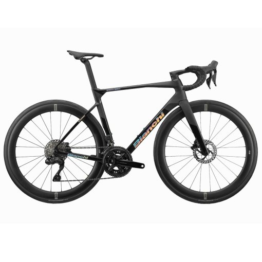 Picture of Bianchi SPECIALISSIMA - 105 Di2 - Carbon Road Bike - 2027 - black in black satin / glossy