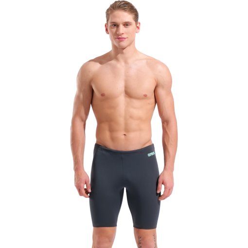 Picture of arena Performance Solid Team Swim Jammer Men - Asphalt-Water