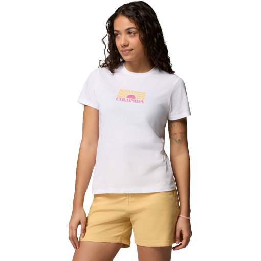 Produktbild von Columbia Ruby Springs Graphic Fitted T-Shirt Damen - White/Brandrise