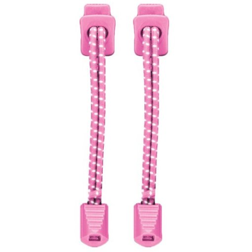 Foto de Nathan Sports Run Laces Reflective Cordones de zapatos - rosado