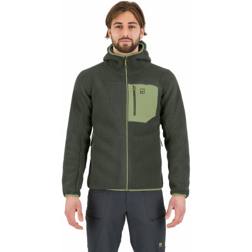 Foto de Karpos Chaqueta Polar Hombre - Moiazza Retro Hoodie - deep depths/tarragon