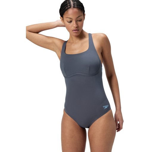 Produktbild von Speedo Flex Band Badeanzug mit integriertem BH Damen - grey lead