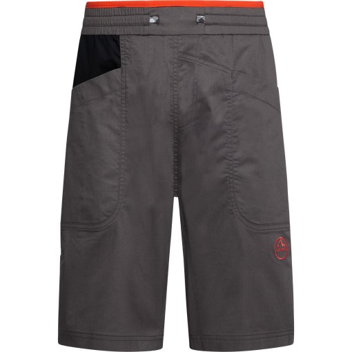 Foto de La Sportiva Pantalones Cortos Hombre - Bleauser - Carbon/Cherry Tomato