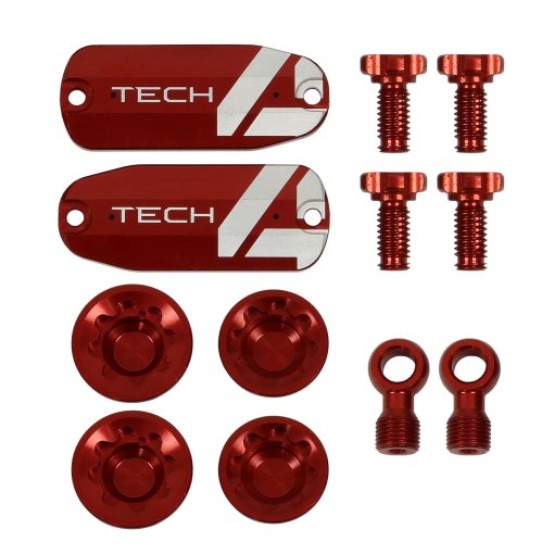Produktbild von Hope Custom Kit für Tech 4 V4 Scheibenbremse | 1 Paar - rot