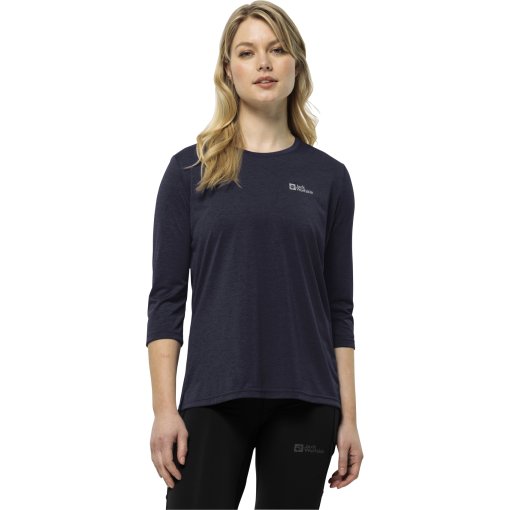 Foto de Jack Wolfskin Camiseta Mujer - Crosstrail 3/4 - graphite