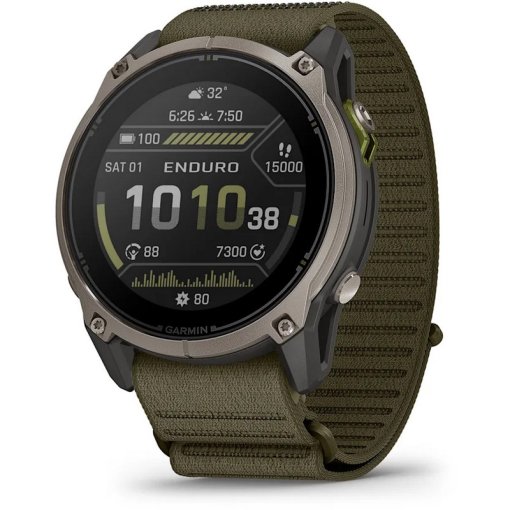 Produktbild von Garmin Enduro 4 Sapphire Solar GPS Smartwatch - Schwarz/Titan