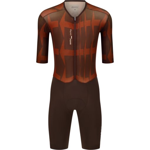 Picture of Santini Mads Pedersen Momentum Series Short Sleeve Aerosuit Men MA851YC3MADSSMOMT - cioccolato CC