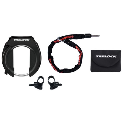 Foto de Trelock RS 351 Protect-O-Connect / ZR 355 100/6 Kombi Candado Cuadro + Cadena de Conexión 100cm - negro