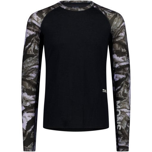 Produktbild von Mons Royale Temple Merino Langarmshirt Herren - rock camo / black