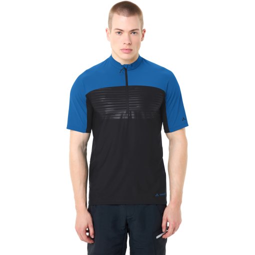 Photo produit de Vaude T-Shirt Manches Courtes Homme - Qimsa Pro Half-Zip - radiate blue