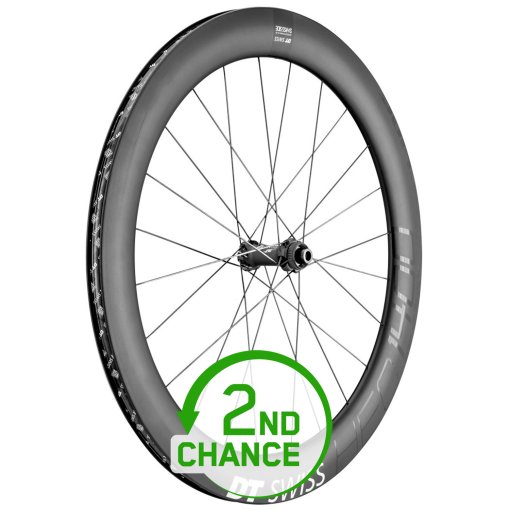Photo produit de DT Swiss HEC 1400 SPLINE 62 Roue Avant - 28&quot; | Carbone | Clincher | Centerlock - 12x110mm Boost - noir - Second Choix