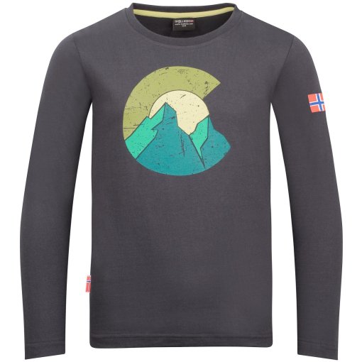 Picture of Trollkids Halsafjord GOTS Longsleeve Kids - Black