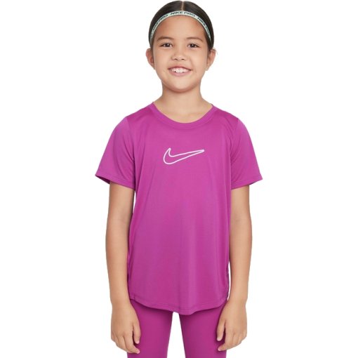Foto de Nike Camiseta Niños - One Fitted Dri-FIT - hot fuchsia/white FZ5600-518