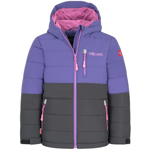 Foto de Trollkids Chaqueta Esquí Niño - Hemsedal XT - Dark Purple/Negro/Mallow Pink