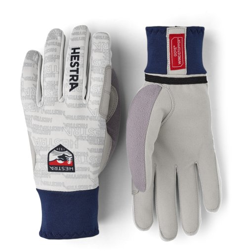 Foto de Hestra Guantes de Cross 5 Dedos - Windstopper Active Grip - offwhite print
