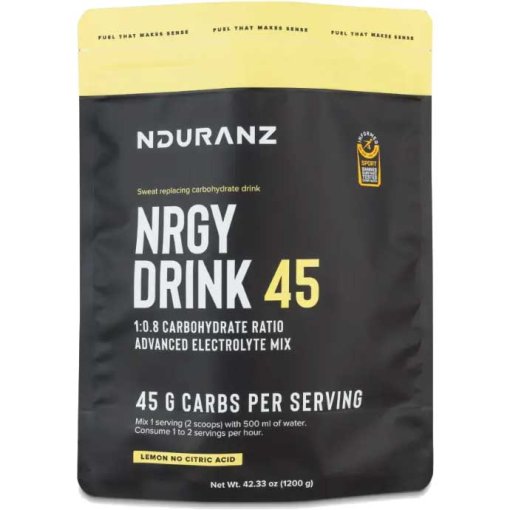 Productfoto van NDURANZ Nrgy Drink 45 - Koolhydraat-Drankpoeder - Houdbaarheidsdatum 01.12.2026 - 1200g