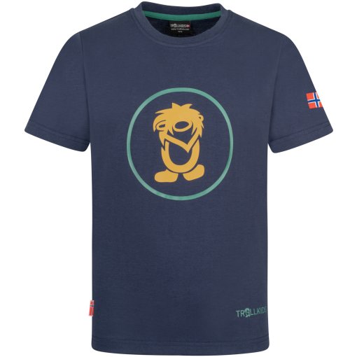 Photo produit de Trollkids T-Shirt Enfant - Troll - Navy/Mustard