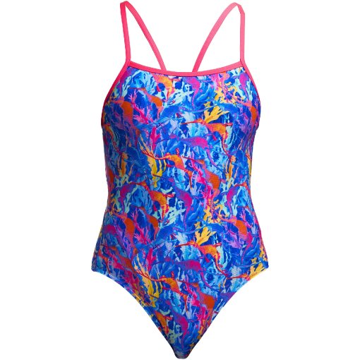 Productfoto van Funkita Single Strap Eco Eendelig badpak voor dames - Dragons Den