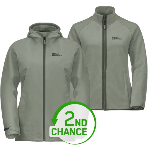 Produktbild von Jack Wolfskin Moonrise 3In1 Jacke Damen - mint leaf - B-Ware