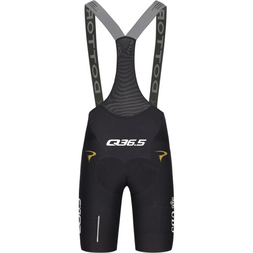 Productfoto van Q36.5 Dottore Pro Cycling Team Fietsshort met bretels voor heren - black