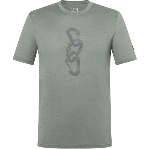 Picture of SUPER.NATURAL Carabineri Tee Men - Eucalyptus/Cashmere Grey