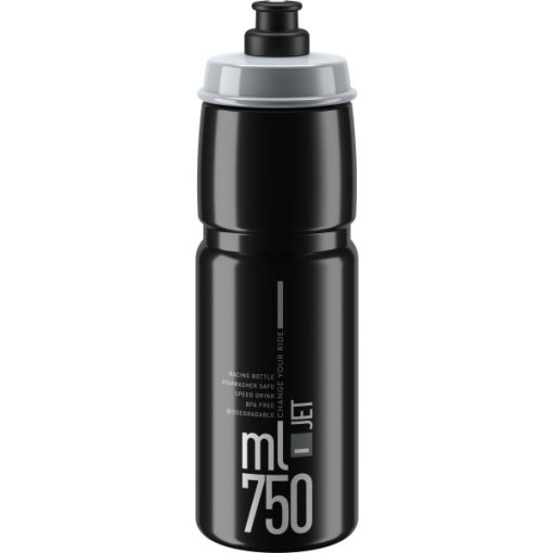 Produktbild von Elite Jet Trinkflasche 750ml - schwarz/grau