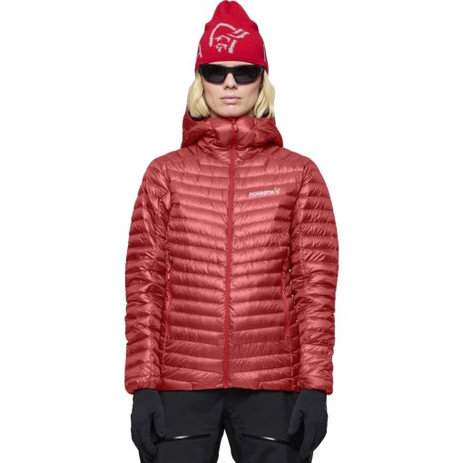 Foto de Norrona Plumífero Chaqueta con Capucha Mujer - trollveggen down800 Super Light - Baked Apple