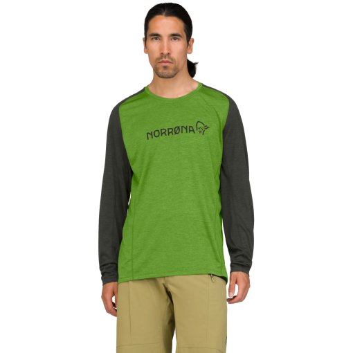 Foto de Norrona Camiseta de Manga Larga Hombre - fjørå equaliser lightweight - Norrona Green
