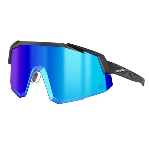 Picture of Supacaz Orbitron Lazer Glasses - Matte Black | Maui Blue Lazer Lens