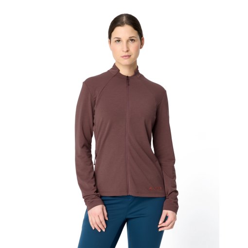 Produktbild von Vaude Wintry FZ Langarmshirt Damen - ruby dusk