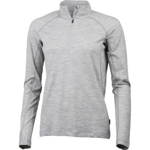 Foto de Lundhags Camiseta de Manga Larga Mujer - Gimmer Merino Light 1/2 Zip - Gris Claro 829