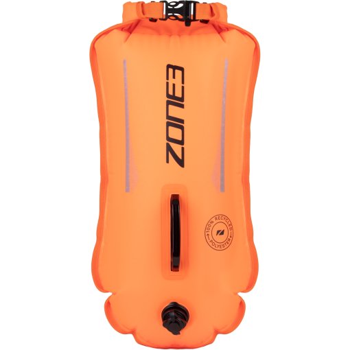 Produktbild von Zone3 Recycled Swim Sicherheitsboje / Dry Bag 28L - hi-vis orange