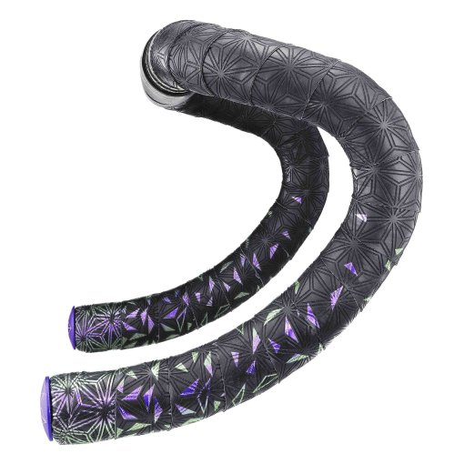 Picture of Supacaz Super Sticky Kush Star Fade Bar Tape - Purple Refractor