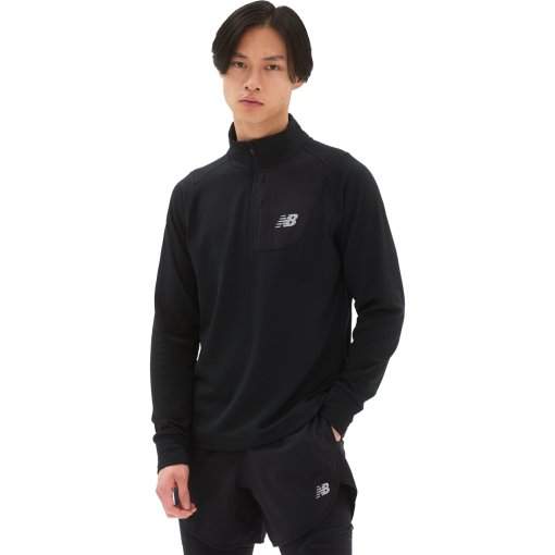 Immagine prodotto da New Balance Felpa Uomo - Heat Grid Half Zip - Nero